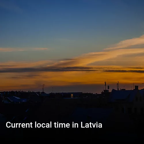 Current local time in Latvia