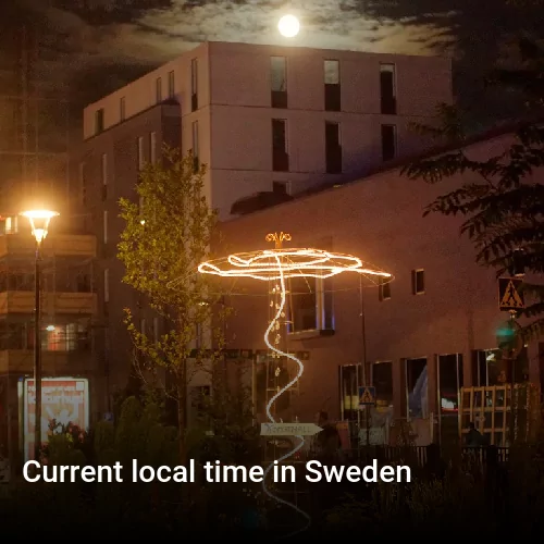Current local time in Sweden