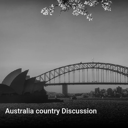 Australia country Discussion