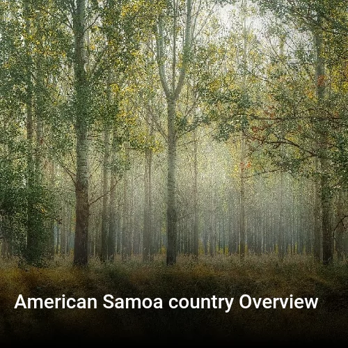 American Samoa country Overview