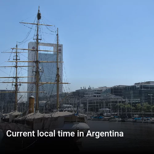 Current local time in Argentina