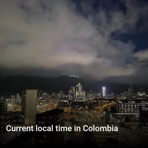Current local time in Colombia