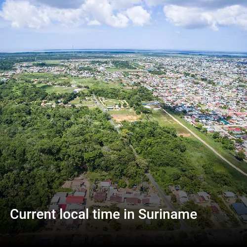 Current local time in Suriname