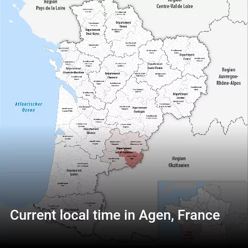 Current local time in Agen, France