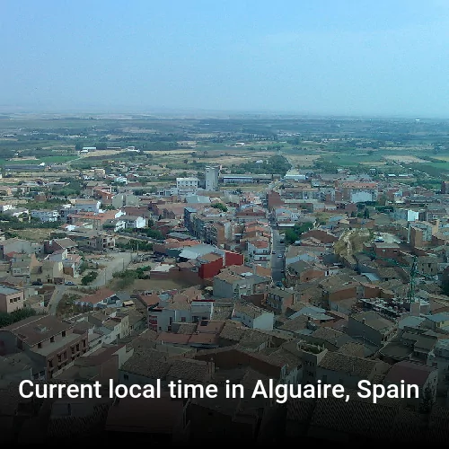 Current local time in Alguaire, Spain