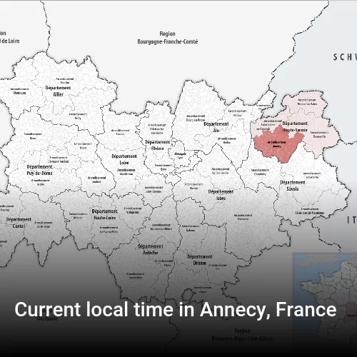 Current local time in Annecy, France