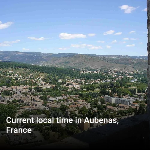 Current local time in Aubenas, France