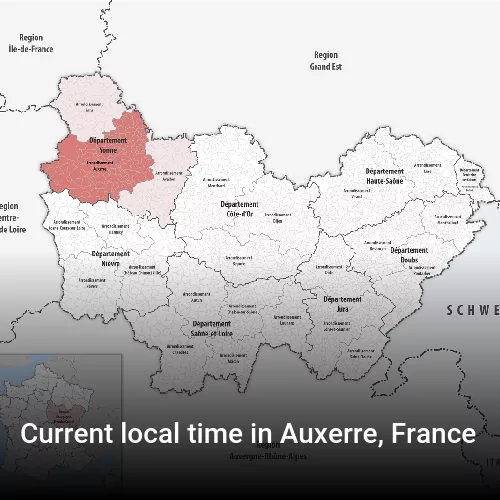 Current local time in Auxerre, France