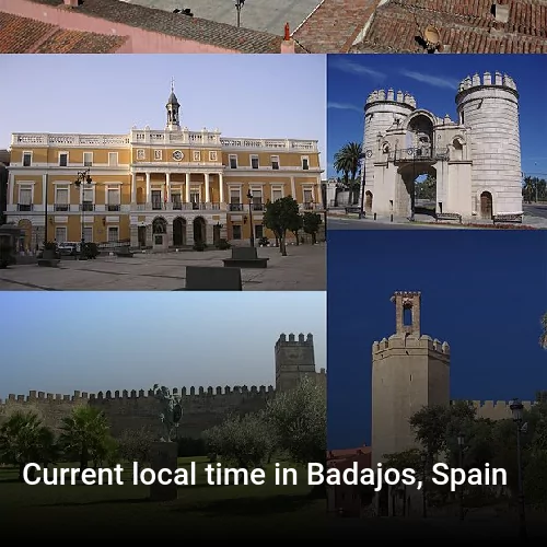 Current local time in Badajos, Spain