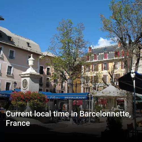 Current local time in Barcelonnette, France