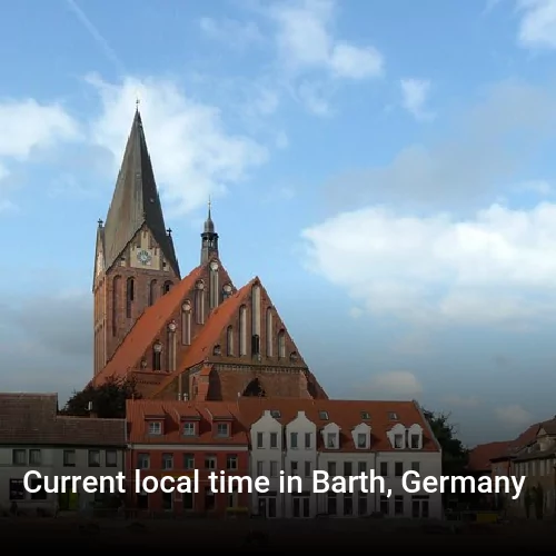Current local time in Barth, Germany