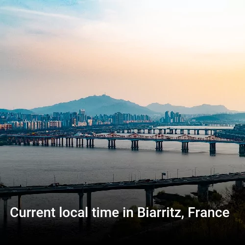 Current local time in Biarritz, France