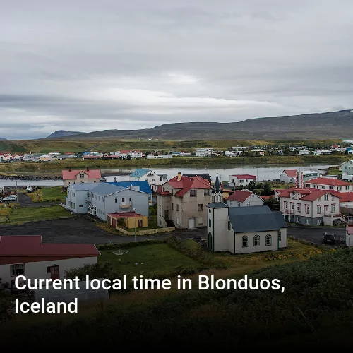 Current local time in Blonduos, Iceland