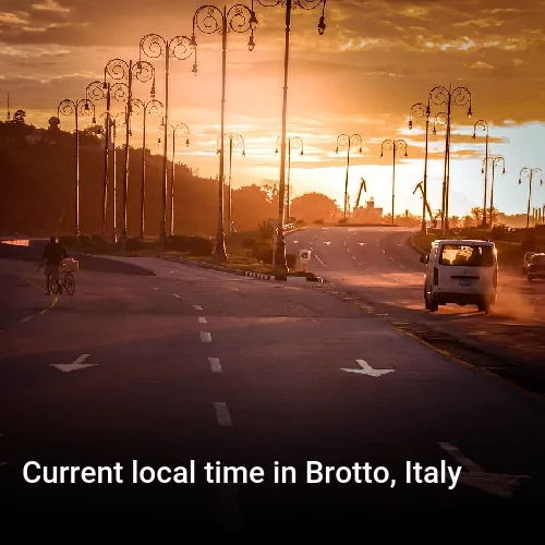 Current local time in Brotto, Italy