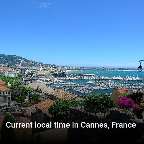 Current local time in Cannes, France