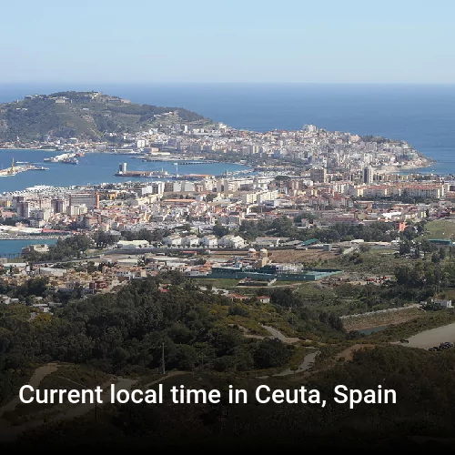 Current local time in Ceuta, Spain