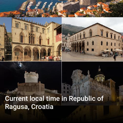 Current local time in Republic of Ragusa, Croatia