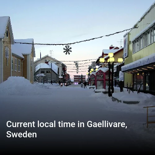 Current local time in Gaellivare, Sweden