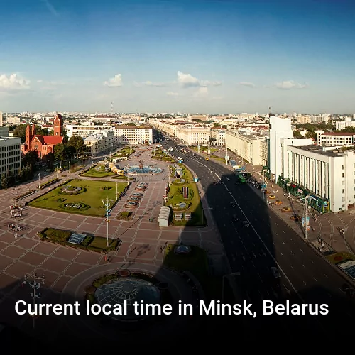 Current local time in Minsk, Belarus