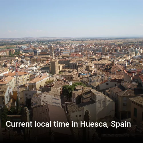 Current local time in Huesca, Spain