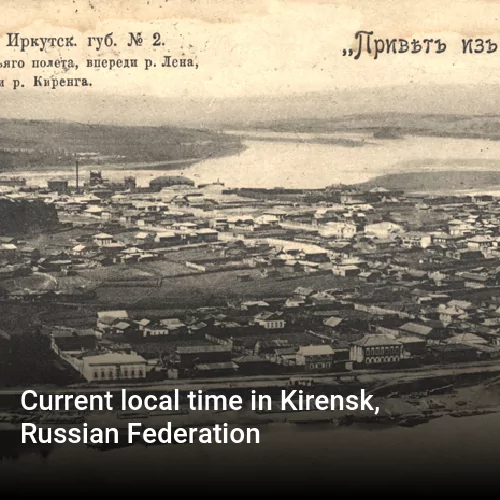 Current local time in Kirensk, Russian Federation