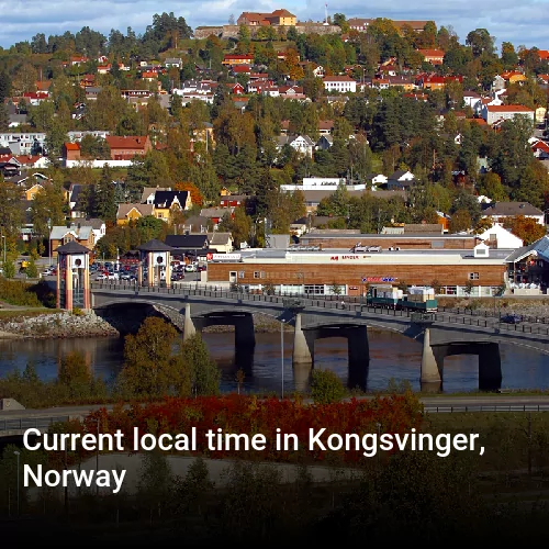 Current local time in Kongsvinger, Norway