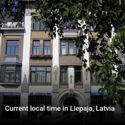 Current local time in Liepaja, Latvia