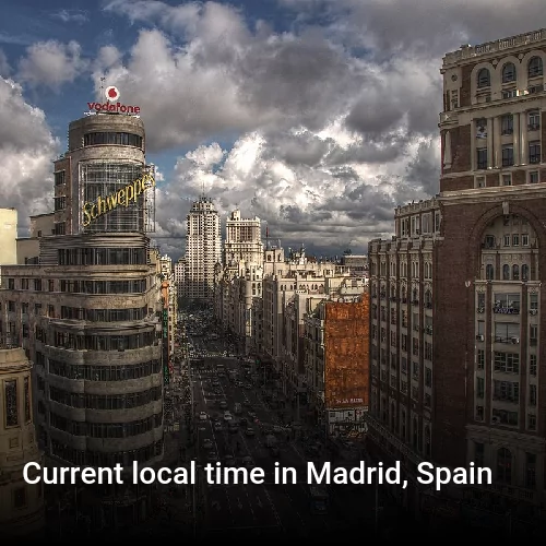 Current local time in Madrid, Spain