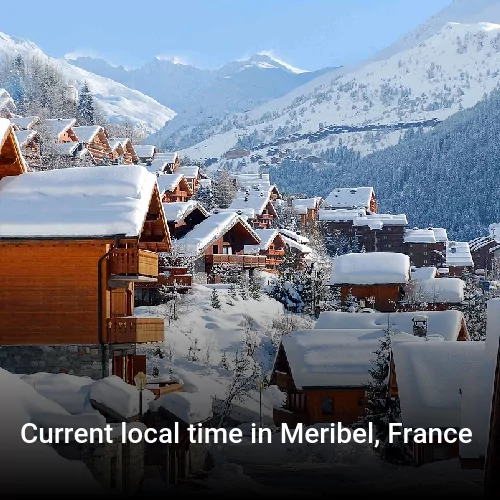 Current local time in Meribel, France
