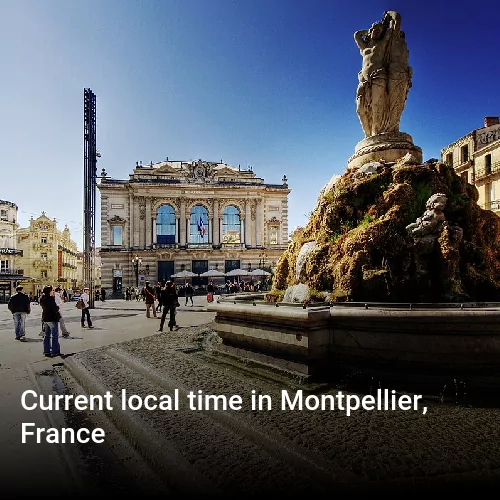Current local time in Montpellier, France