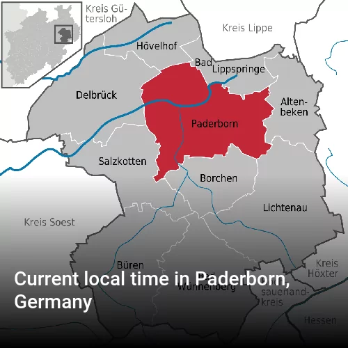 Current local time in Paderborn, Germany