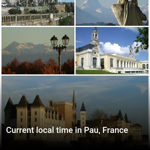 Current local time in Pau, France
