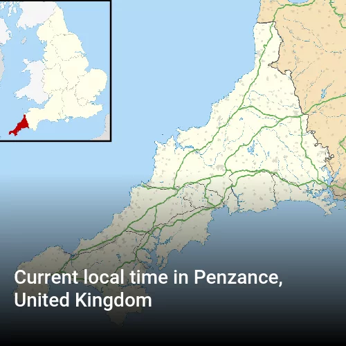 Current local time in Penzance, United Kingdom