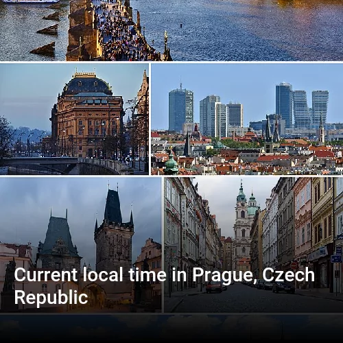 Current local time in Prague, Czech Republic