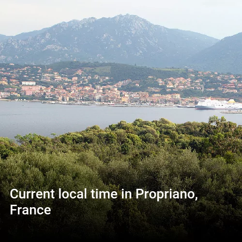Current local time in Propriano, France