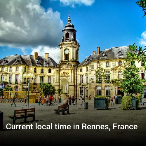 Current local time in Rennes, France