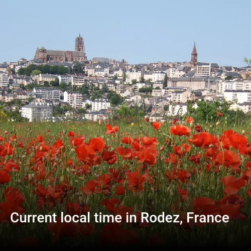 Current local time in Rodez, France