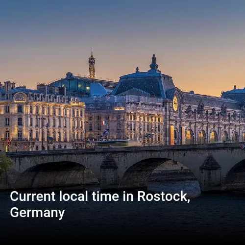 Current local time in Rostock, Germany