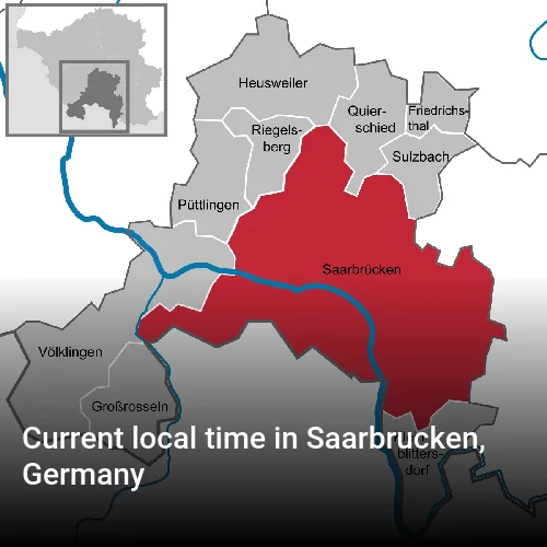 Current local time in Saarbrucken, Germany