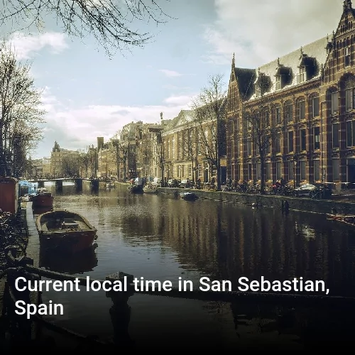 Current local time in San Sebastian, Spain