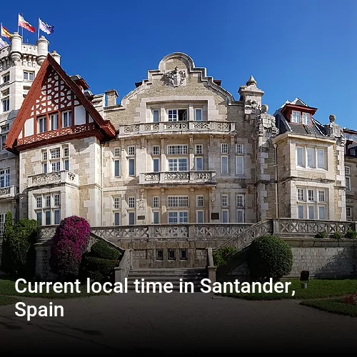 Current local time in Santander, Spain