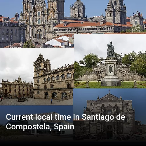 Current local time in Santiago de Compostela, Spain