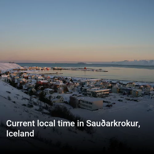 Current local time in Sauðarkrokur, Iceland