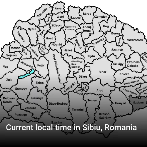 Current local time in Sibiu, Romania