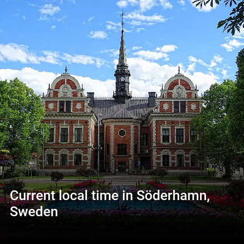 Current local time in Söderhamn, Sweden