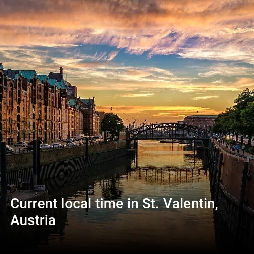 Current local time in St. Valentin, Austria