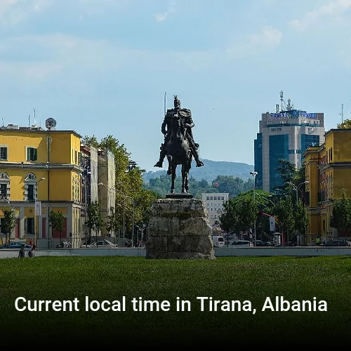 Current local time in Tirana, Albania