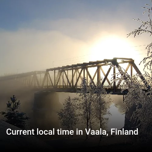 Current local time in Vaala, Finland