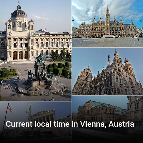 Current local time in Vienna, Austria