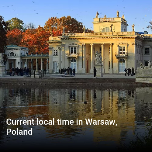 Current local time in Warsaw, Poland